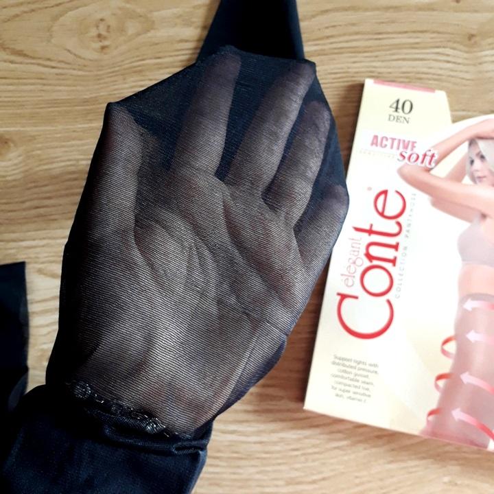quần tất mỏng siêu dai Conte Elegent Active Soft 40d