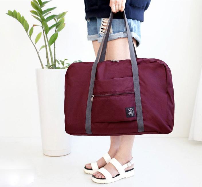Túi Vali kéo xếp gọn (xanh nhạt)