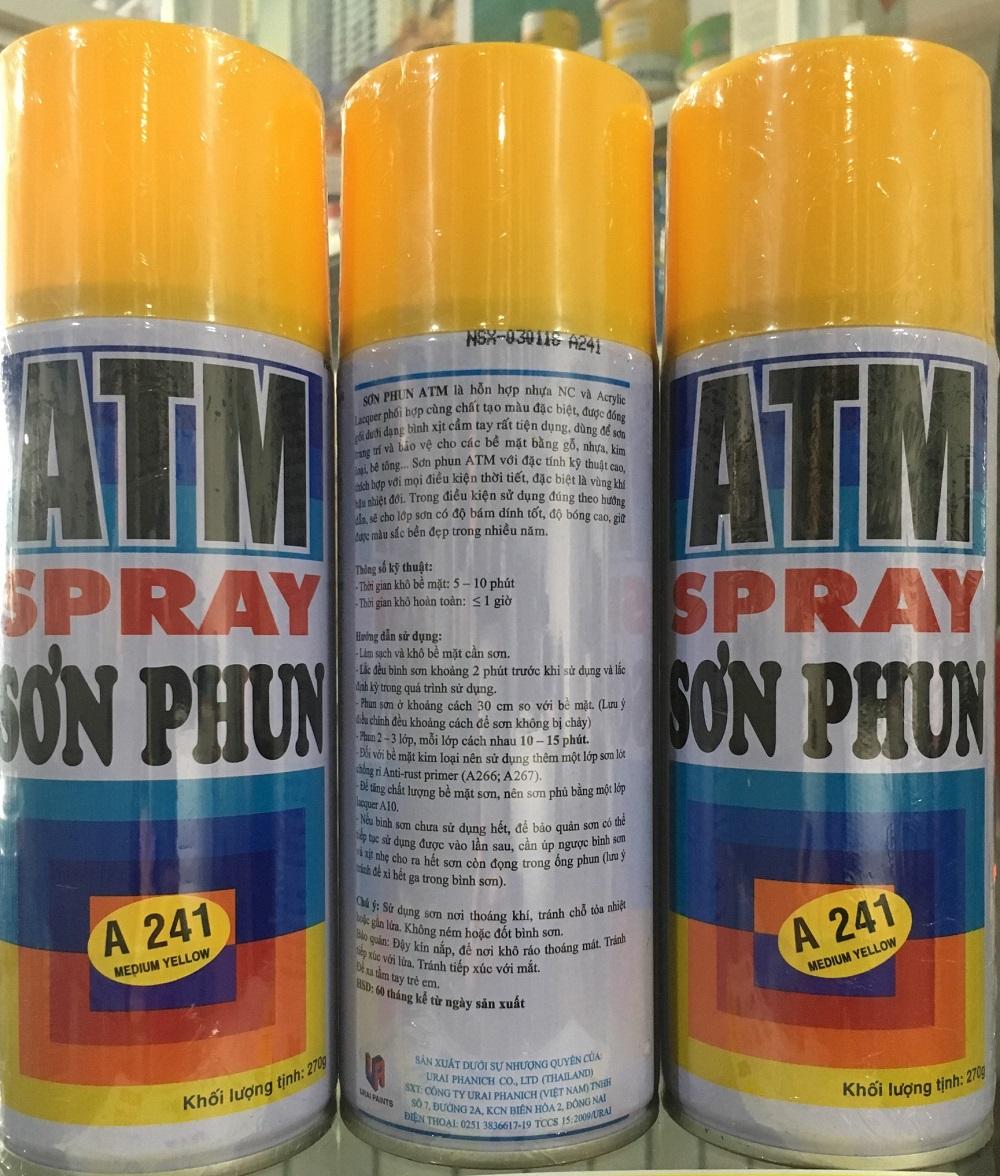 Sơn Xịt ATM Spray A241 ( Vàng nhẹ ) - Huy Tưởng