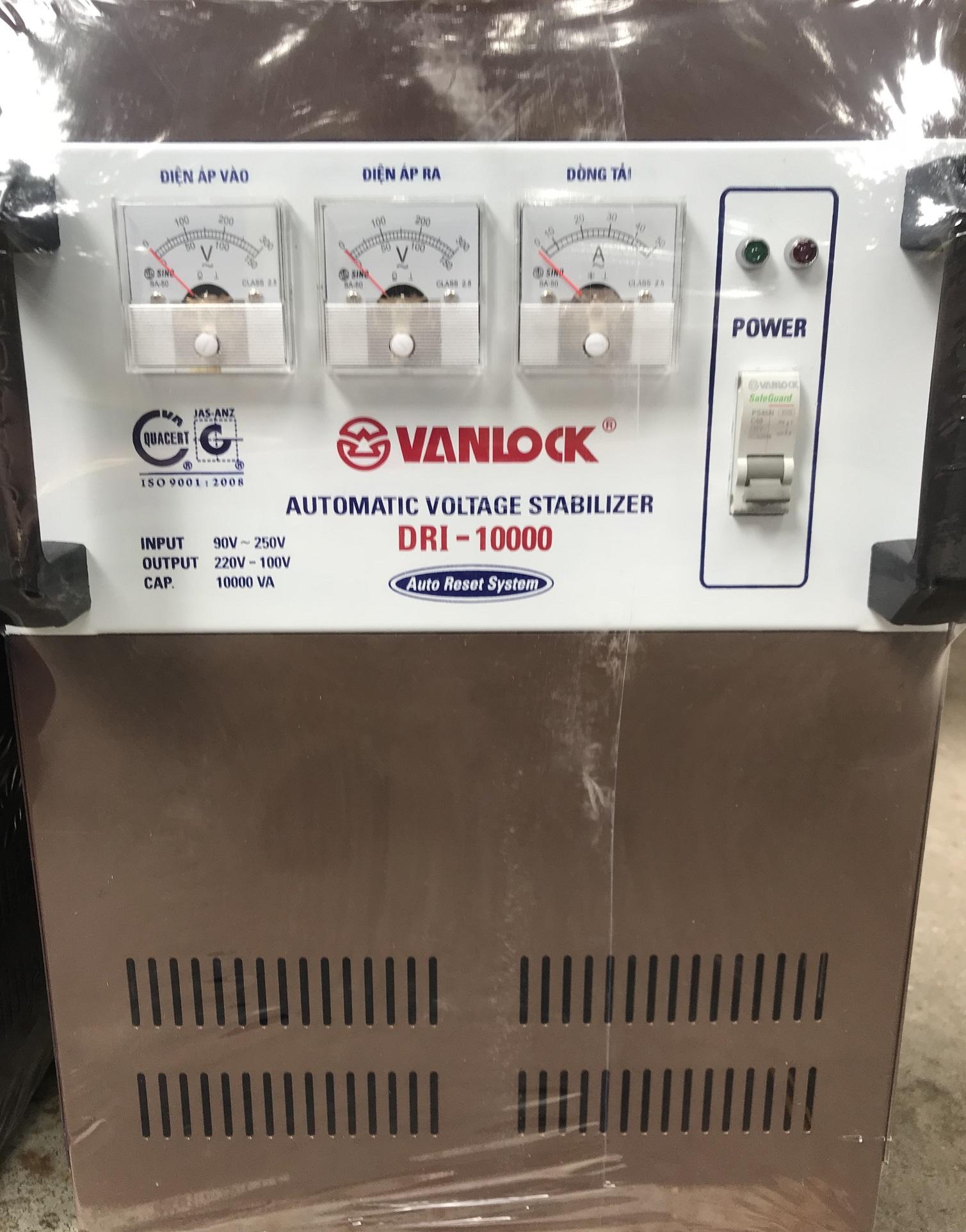 ổn áp Vanlock DRI-10kVA, điện áp đầu vào 90V, thương hiệu của SINO