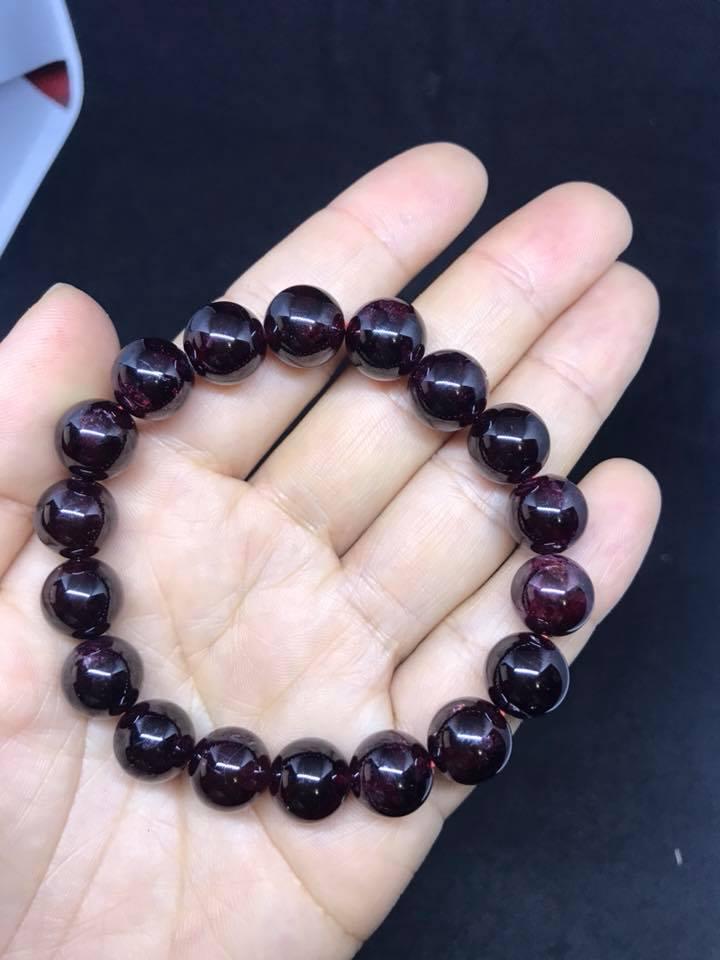 [HCM]Vòng Tay Ngọc Hồng Lựu Granat 1A 10 ly