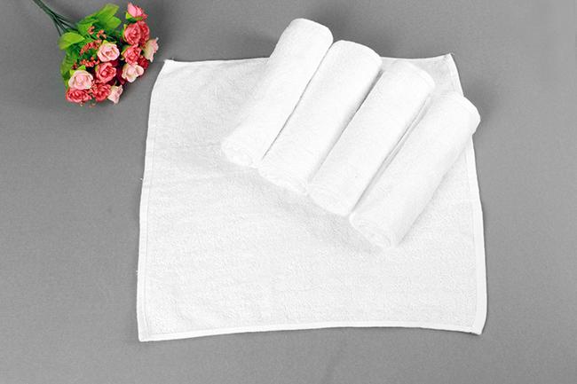 Combo 10 Khăn Mặt Khách Sạn 100%cotton KT 30*50cm - màu trắng