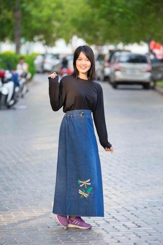 Váy chống nắng jean