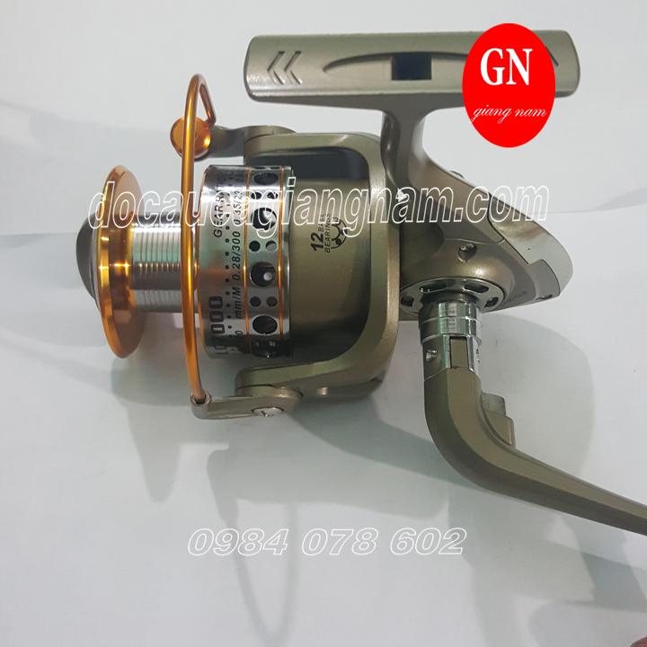 Máy câu cá Yumoshi LC 7000 có 12 bạc đạn cực chất ( đồ câu cá Giang nam )