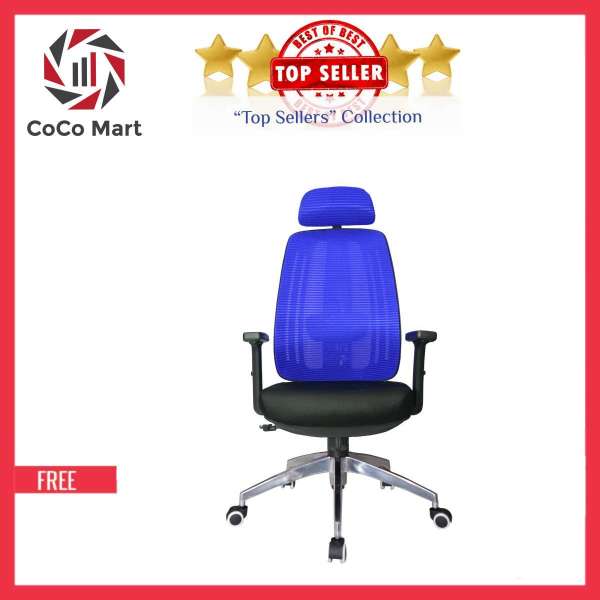 Ghế Văn Phòng Cao Cấp Lưng Cao CoCo713 (Xanh)