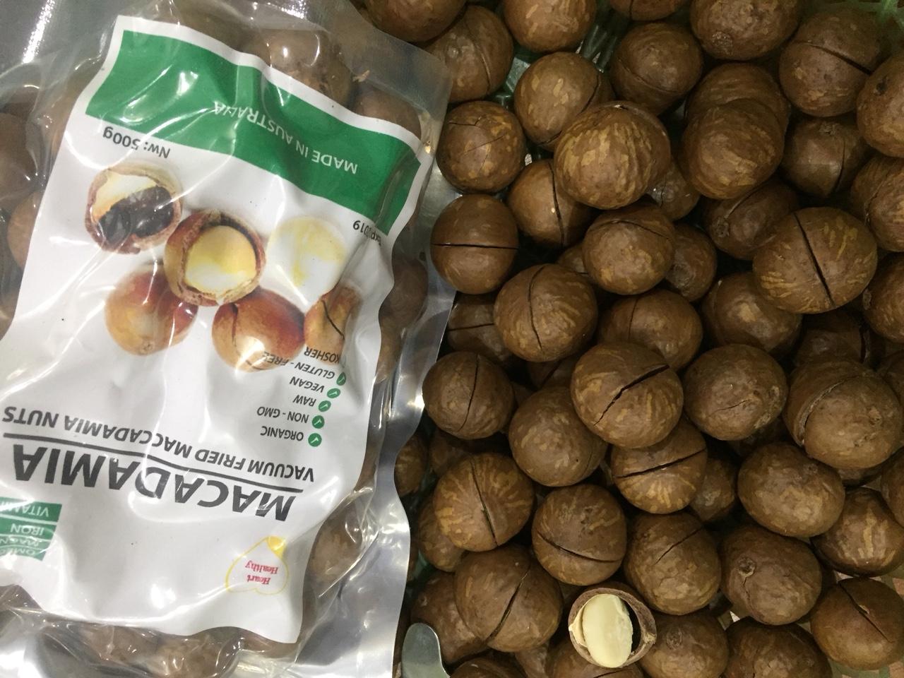 Hạt macca Úc nứt tự nhiên 500g