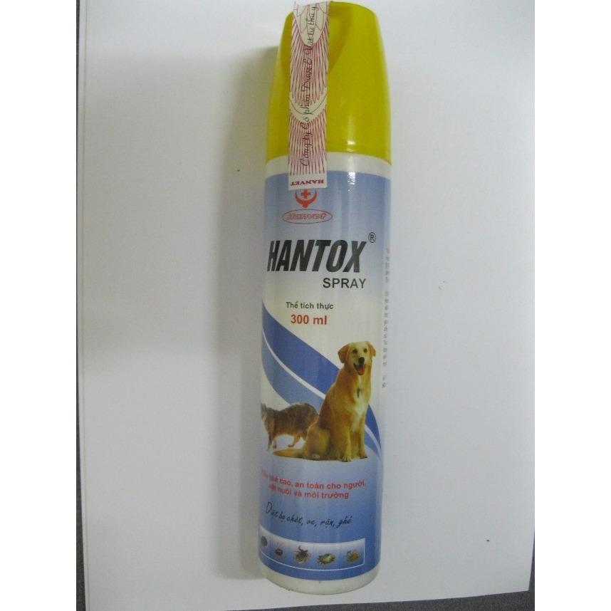 Thuốc Xịt Ve Ghẻ Chó Mèo - Hanvet Hantox 300ml xịt