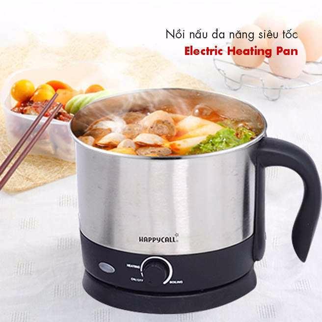 Nồi Điện Siêu Tốc Đa Năng INOX Happycall 1,5lit ( Nấu mỳ, đun nước, ăn lẩu mini.....)