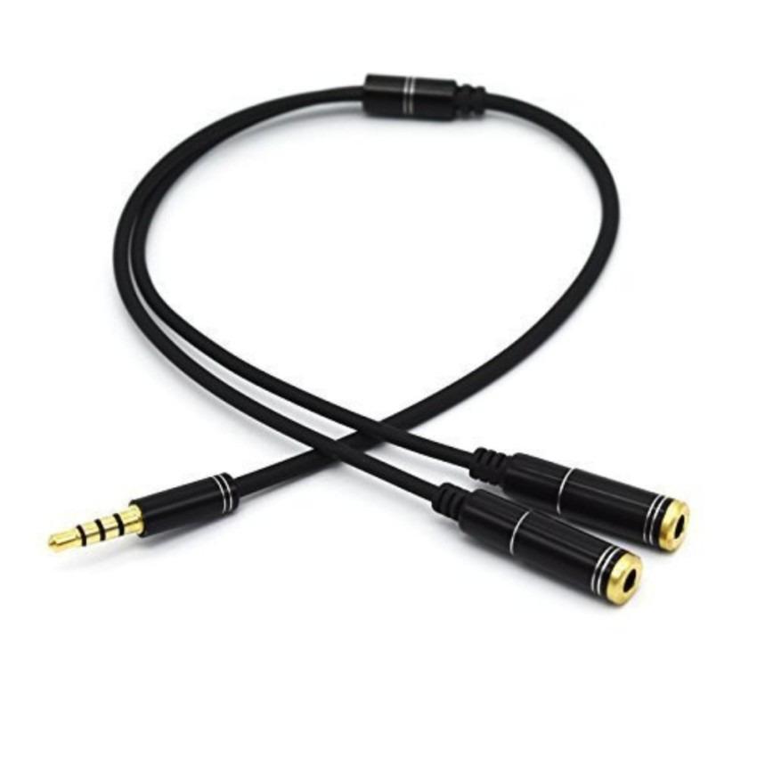 Jack chia ra 2 tai nghe 4 khấc - Jack 2 , cáp chia Audio 2 cổng 3.5mm, thiết bị chia tín hiệu âm thanh