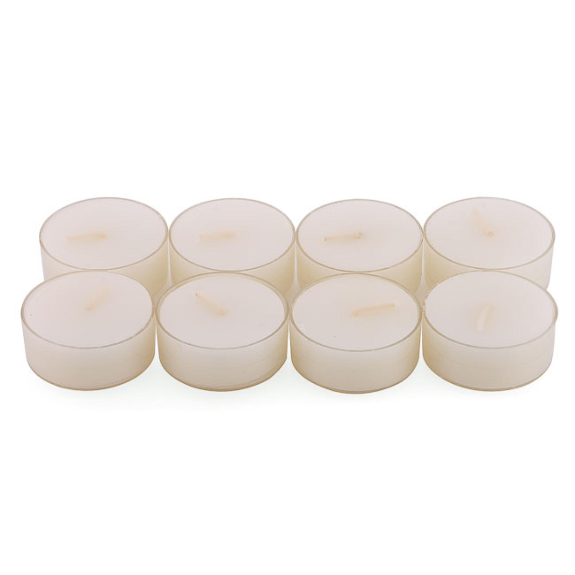 Bộ 10 hộp 80 nến tealight thơm đế nhựa Miss Candle FtraMart FTRA-NQM2059N (Vàng nhạt)