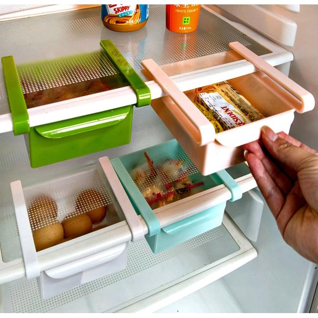 Khay nhựa để tủ lạnh tiện lợi (giao màu ngẫu nhiên)