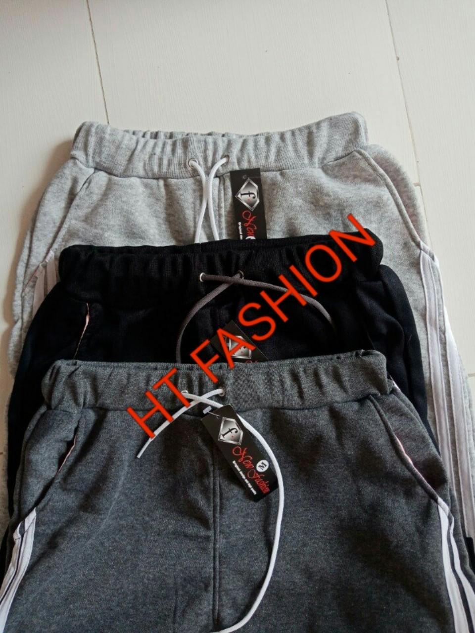 Quần jogger nam thun nỉ viền 2 sọc