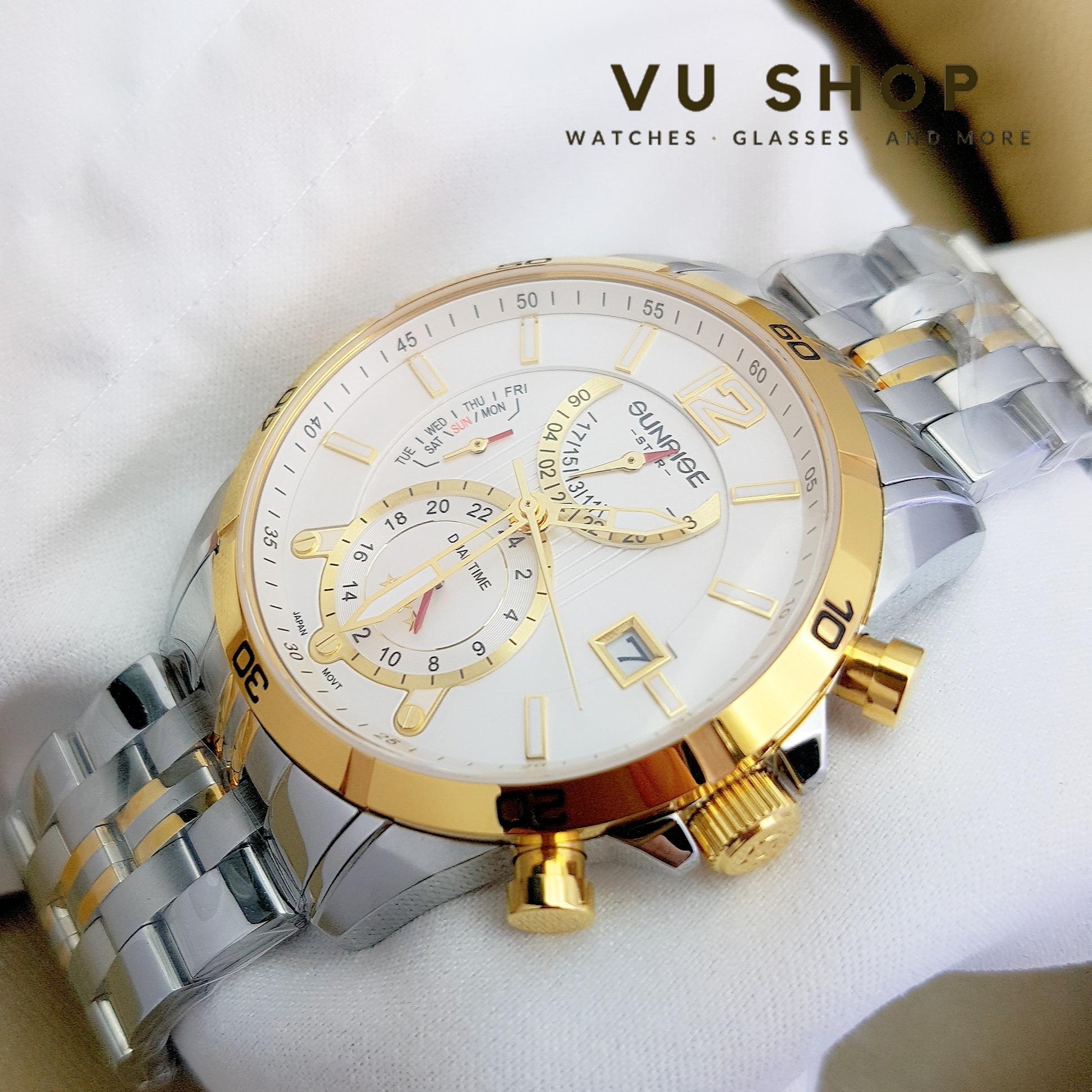 Thông tin chi tiết Đồng hồ nam SUNRISE 1172SA Dual time Chính hãng