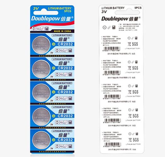 Vỉ 05 Pin hạt nút (cúc áo) CR 2032 Lithium 3V