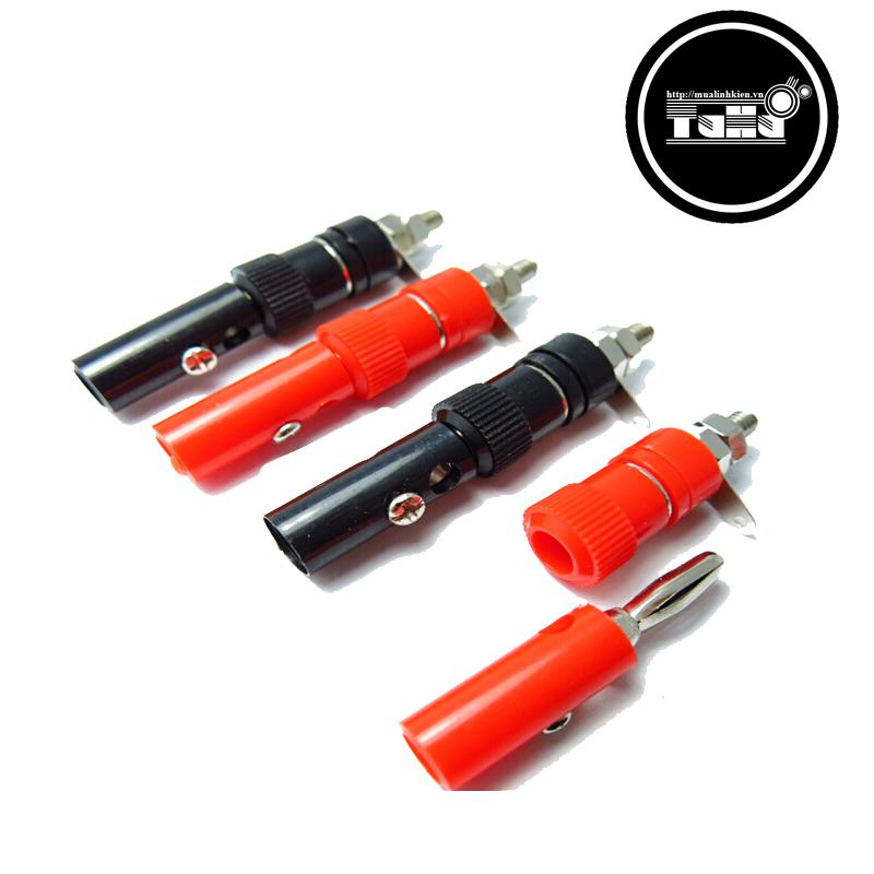 Bộ 10 Đầu Jack Bắp Chuối 910MR 4mm Đực ( 5 Đỏ - 5 Đen )