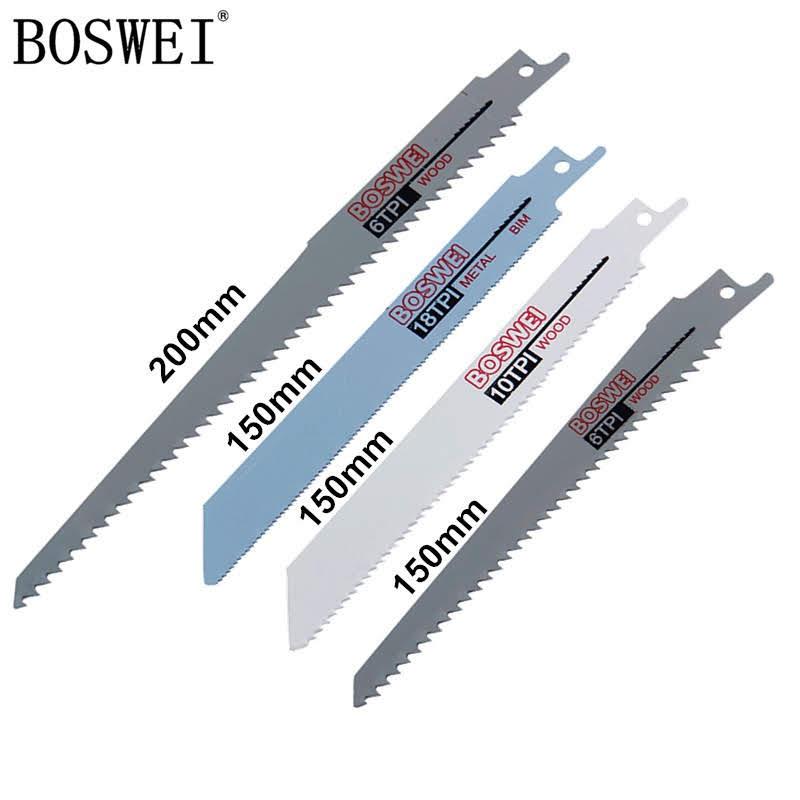 Bộ 4 loại lưỡi cưa sắt gỗ cưa kiếm Boswei