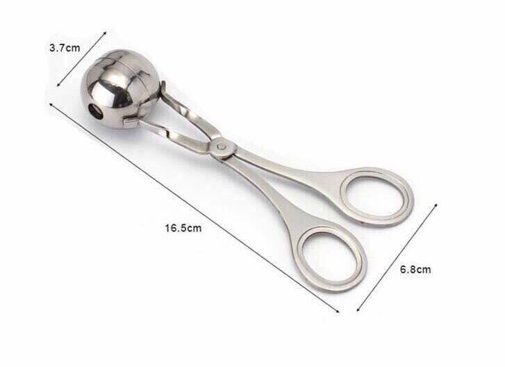 Kẹp gắp inox làm chả viên.