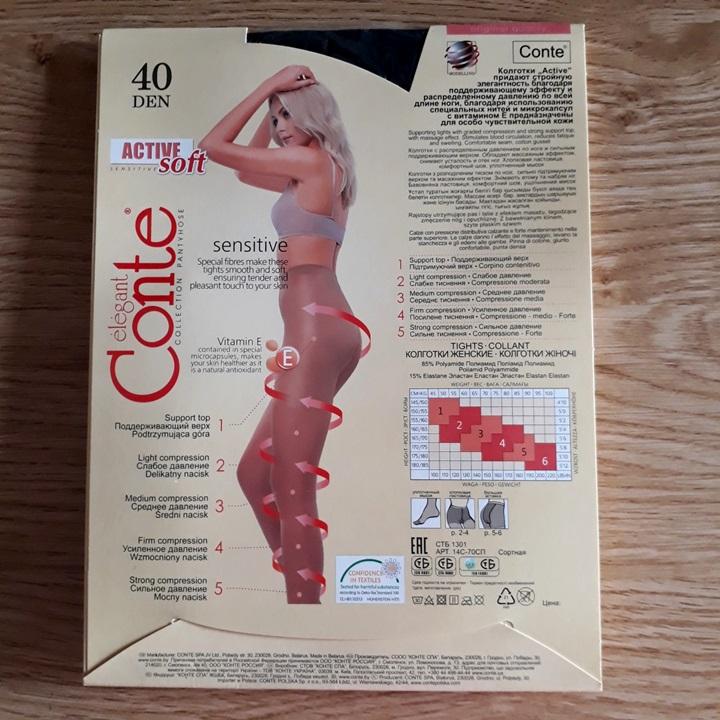 quần tất mỏng siêu dai Conte Elegent Active Soft 40d