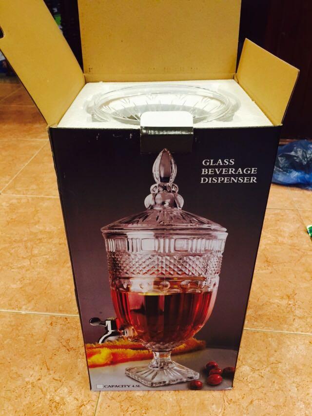 Bình thuỷ tinh có vòi 4,5 l