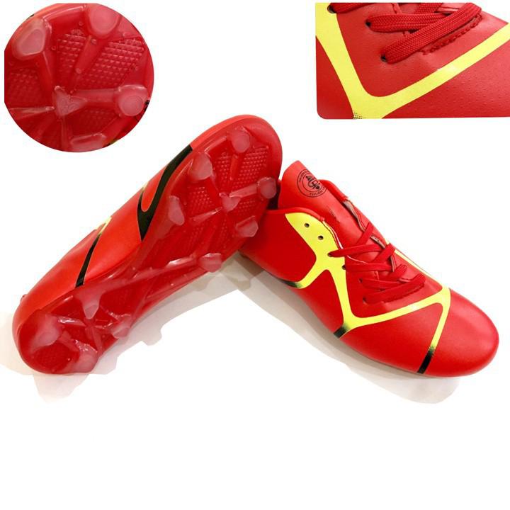 GIÀY ĐÁ BÓNG GIÀY ĐÁ BANH SÂN CỎ TỰ NHIÊN CHÍ PHÈO CP114TN ĐỎ