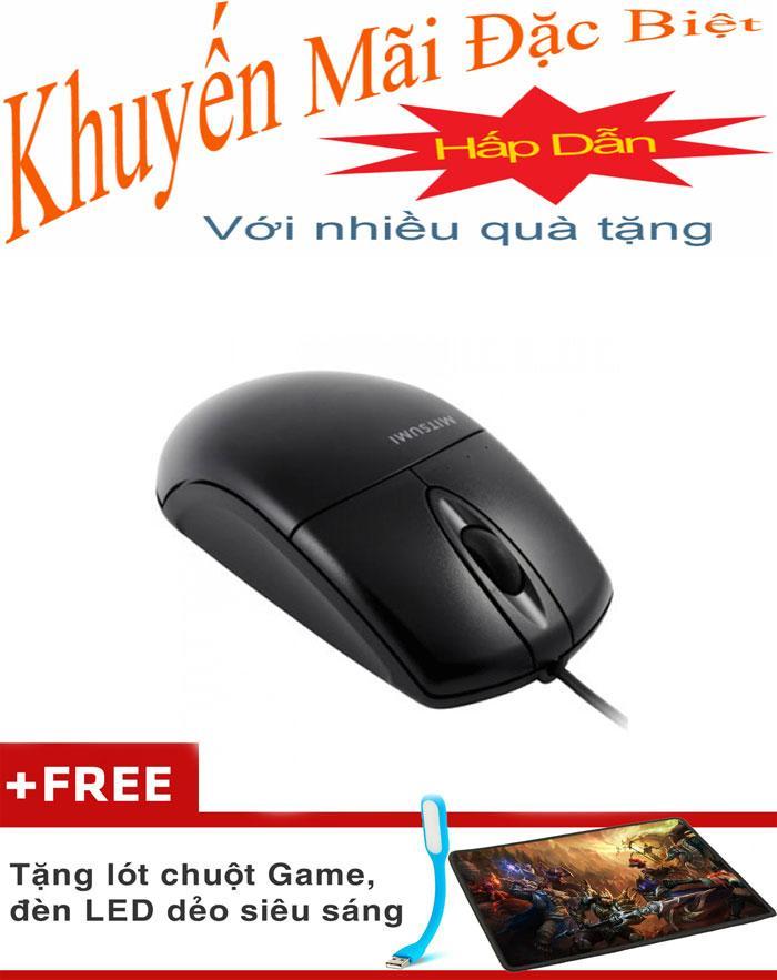 chuột máy tính Mouse Mitsumi lớn (FPT) Tặng Lót Chuột, Đèn Led