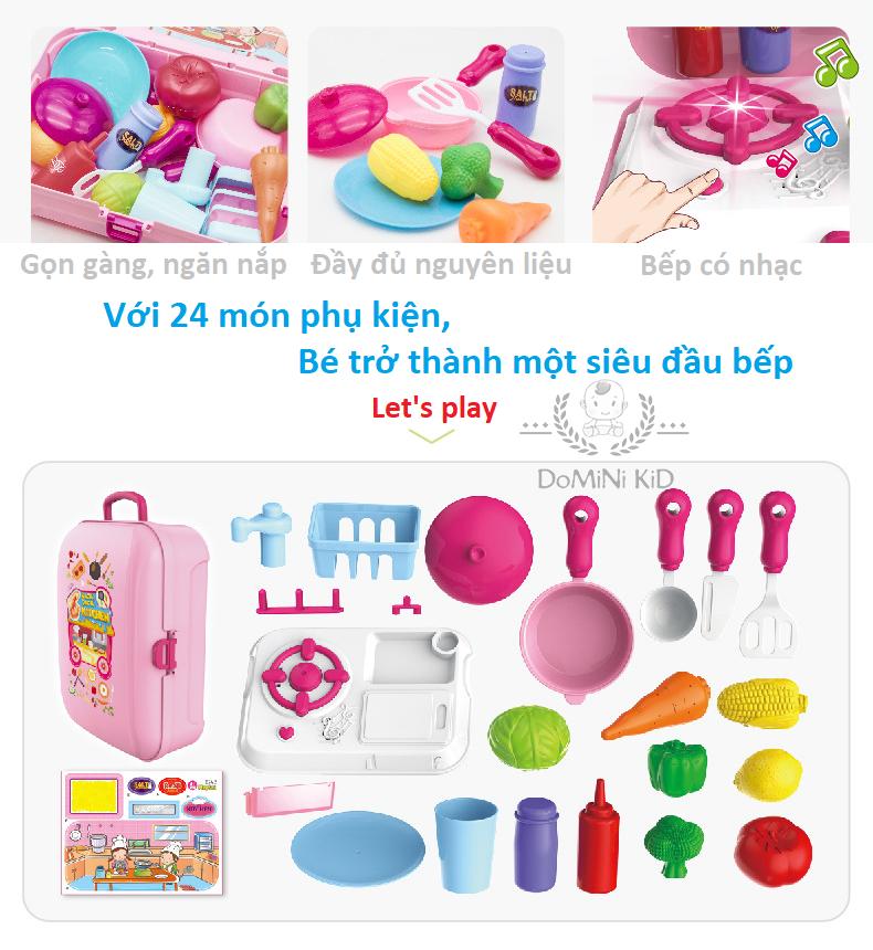 Balo bộ đồ chơi nấu ăn nhà bếp