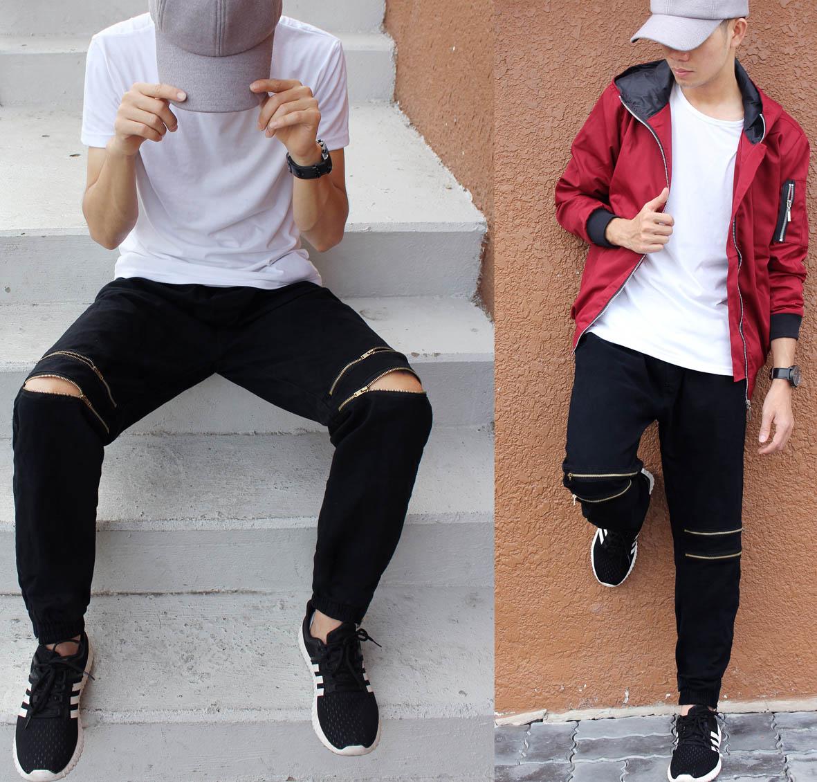 QUẦN JOGGER KAKI KHÓA GỐI CO GIẢN,  CÁ TÍNH