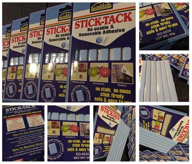 [HCM]02 vỉ Keo dán tạm Stick-Tack SureMark SQ-6650