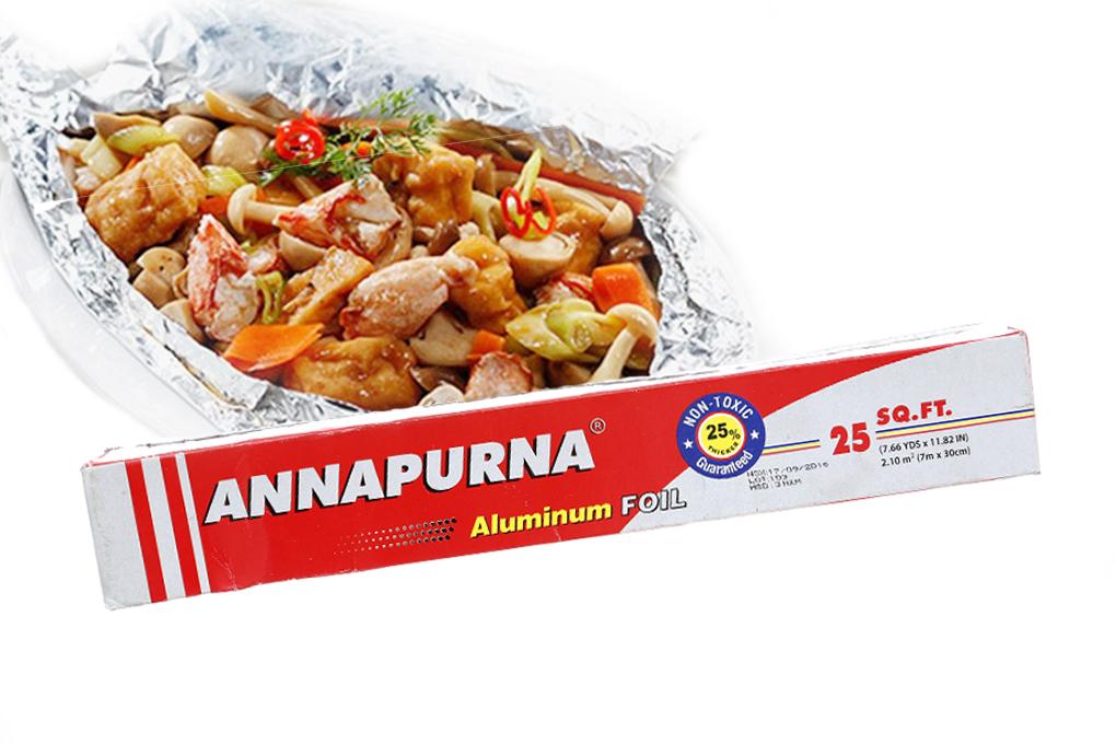 Cuộn giấy bạc nướng ANNAPURNA - Kích thước 30cm x 5 mét
