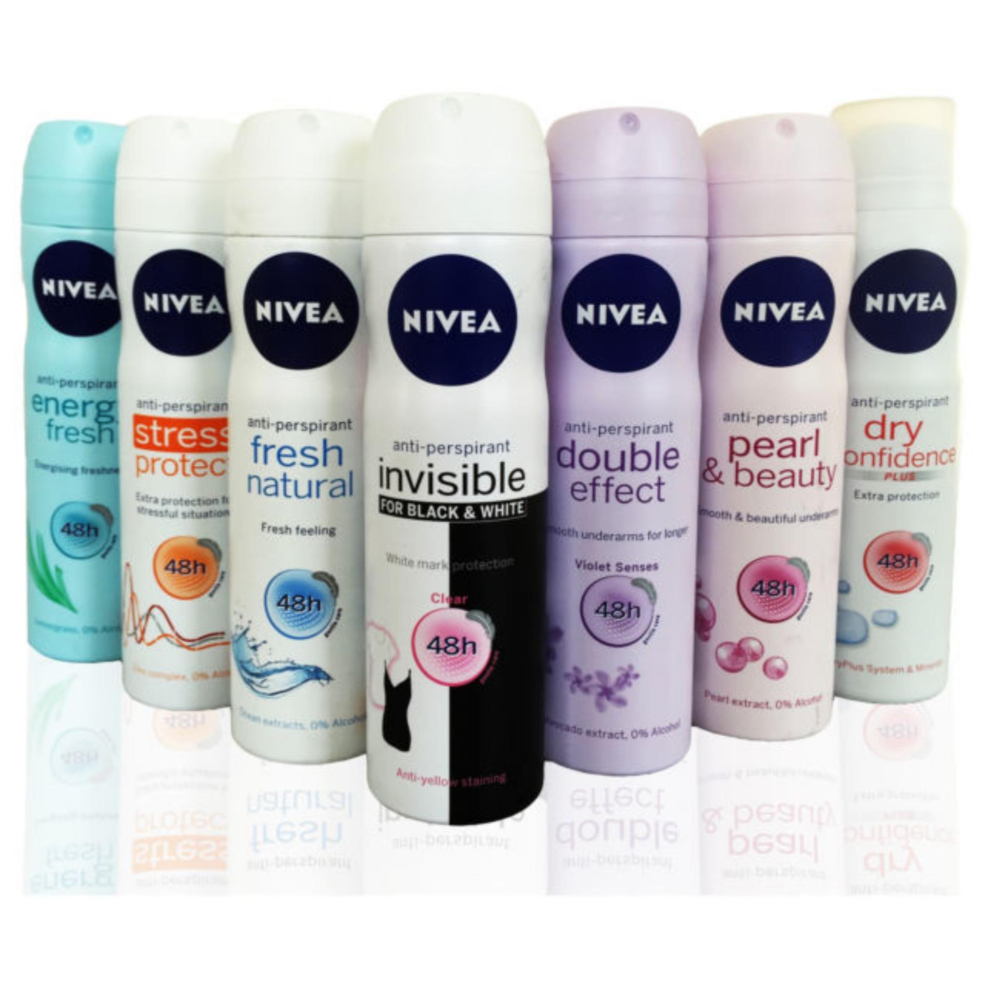 Xịt khử mùi Nivea Invisible for Black & White 48h  150ml - Đức