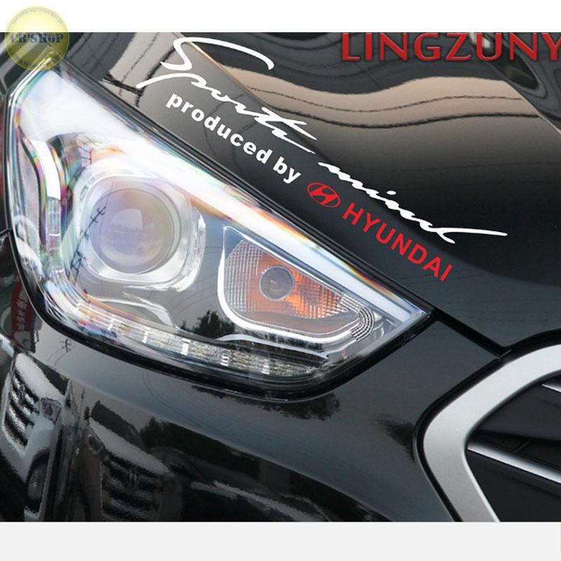 Tem decal dán chữ Sport dành cho Hyundai trang trí cho ô tô