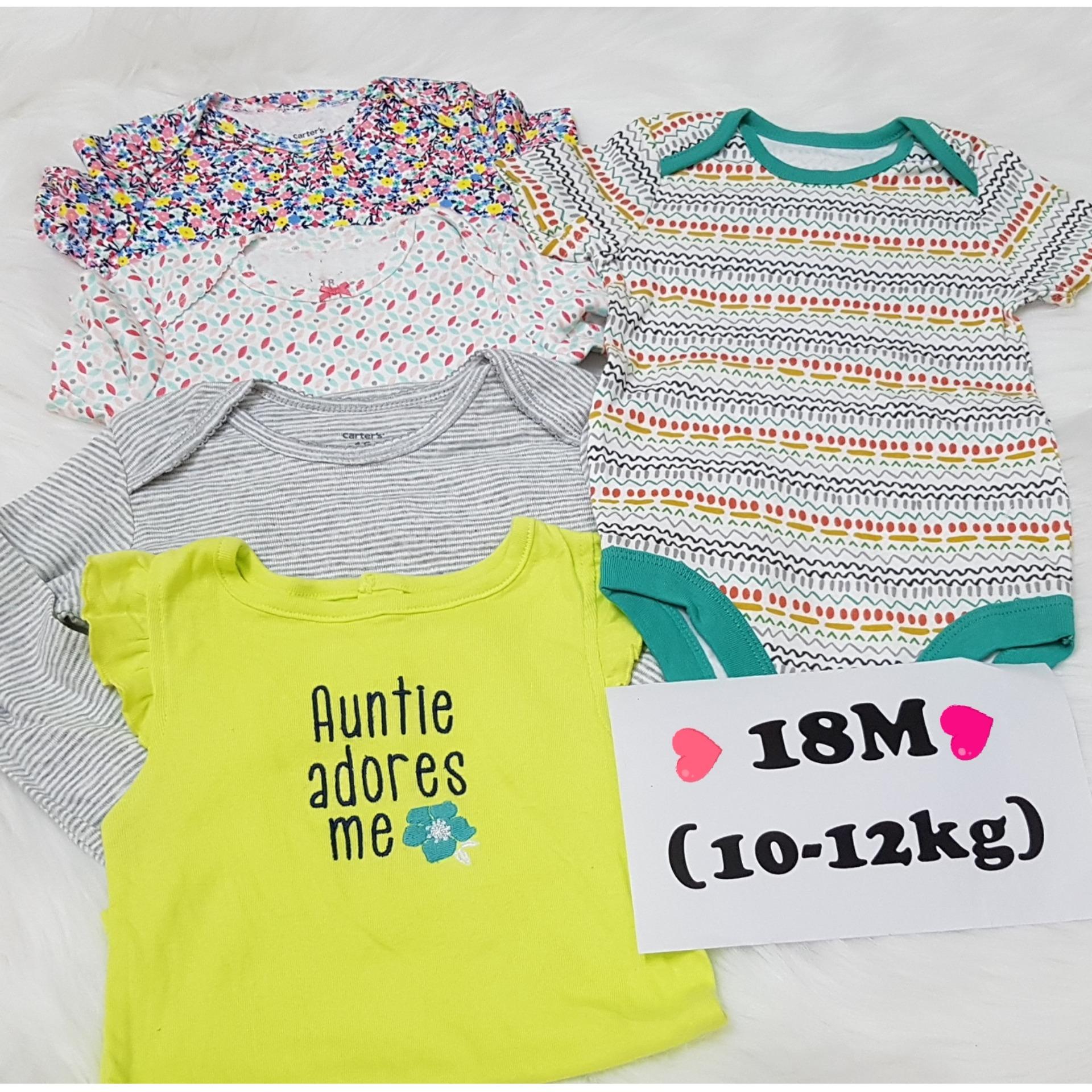 Set 5 áo liền quần bé gái