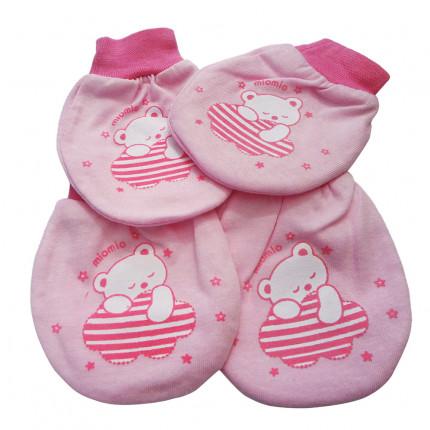 Combo set 2 đôi bao tay + 1 đôi bao chân cho bé MIO MIO (loại màu)