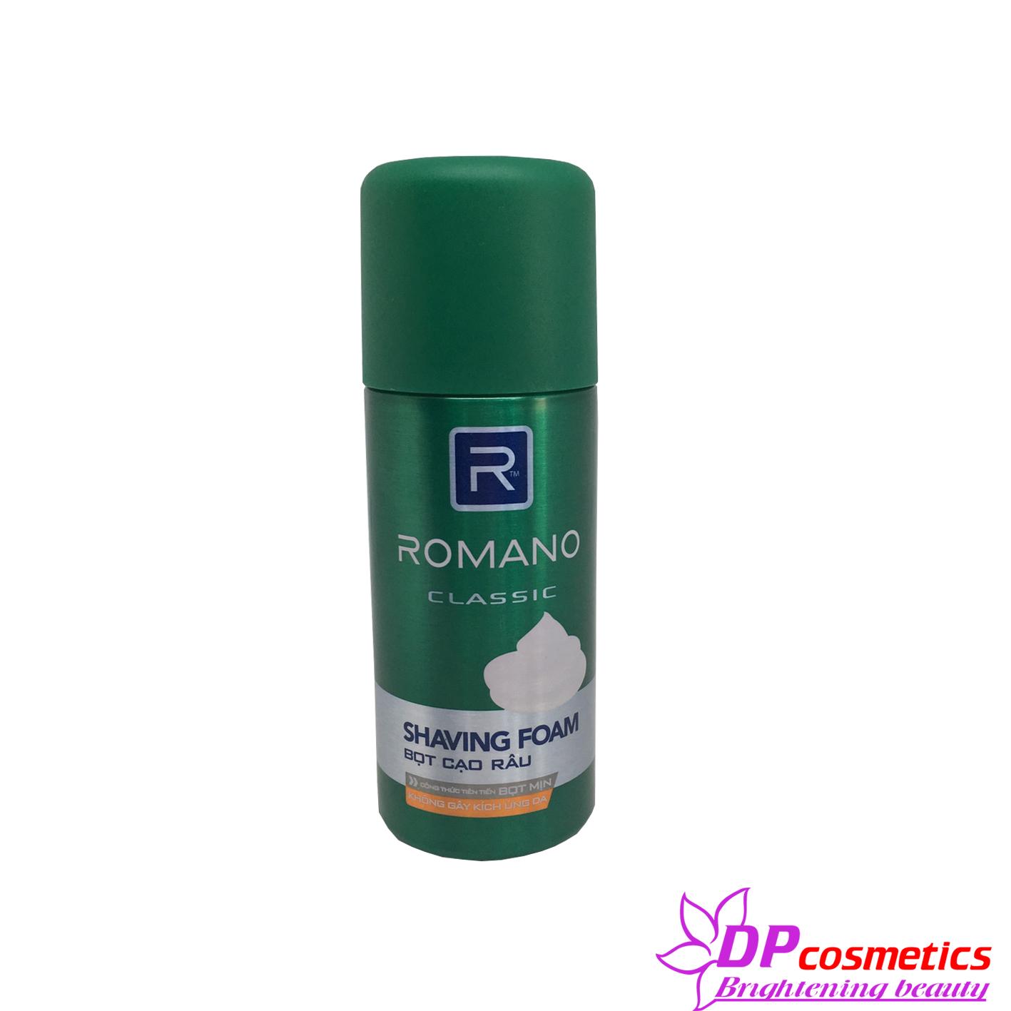 Bọt cạo râu Romanno xanh