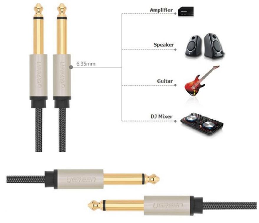 Cáp Audio 6.5mm 3M Ugreen 10639 (Đen)
