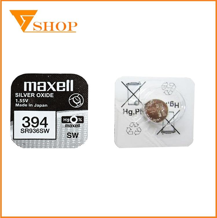 1 vỉ pin đồng hồ SR936SW Maxell 1.55V, pin 394 ( 1 vỉ 1 viên )