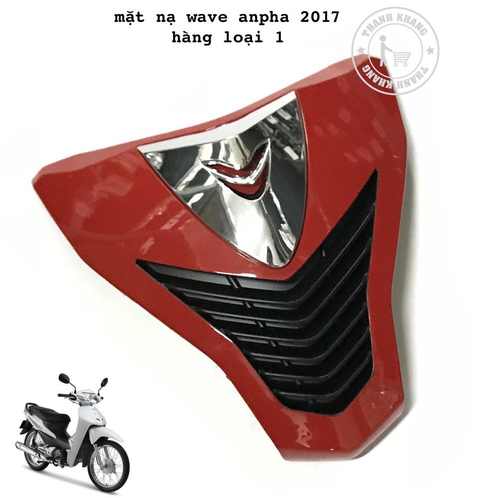 [HCM]Mặt nạ xe Wave Anpha 2017 đỏ phối đen Thanh Khang 006001129