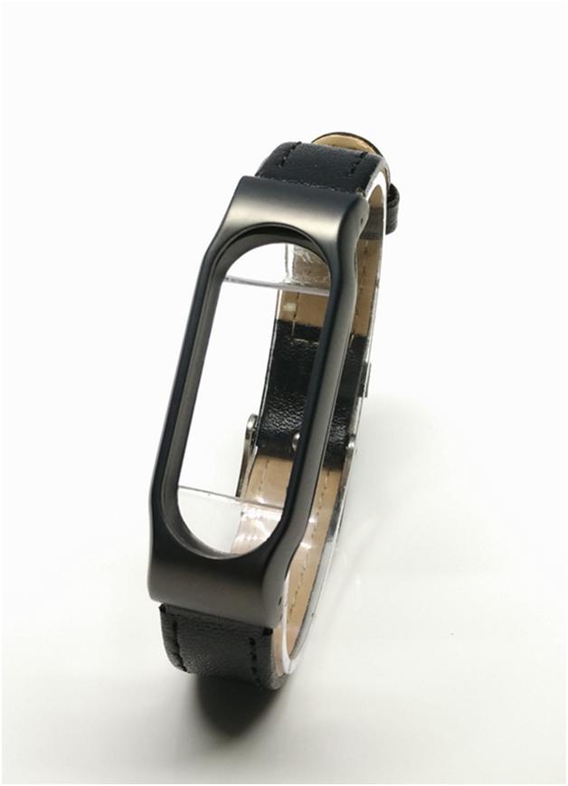 Dây đeo Da Mijobs thay thế dành cho Miband 2 (Màu Nâu)