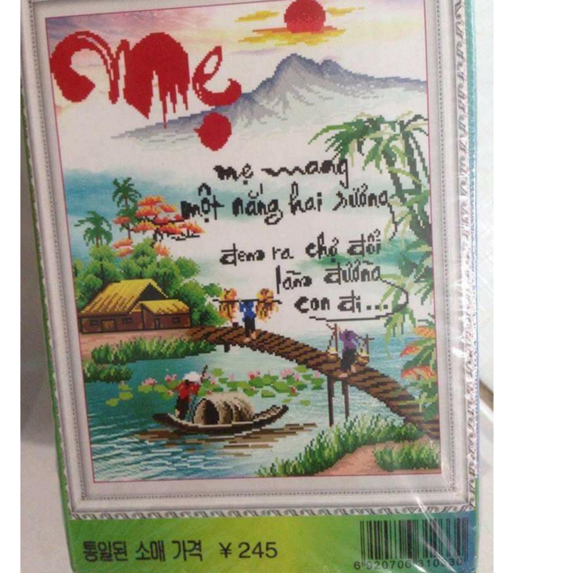 H1062-Tranh đính đá chữ mẹ-55.70