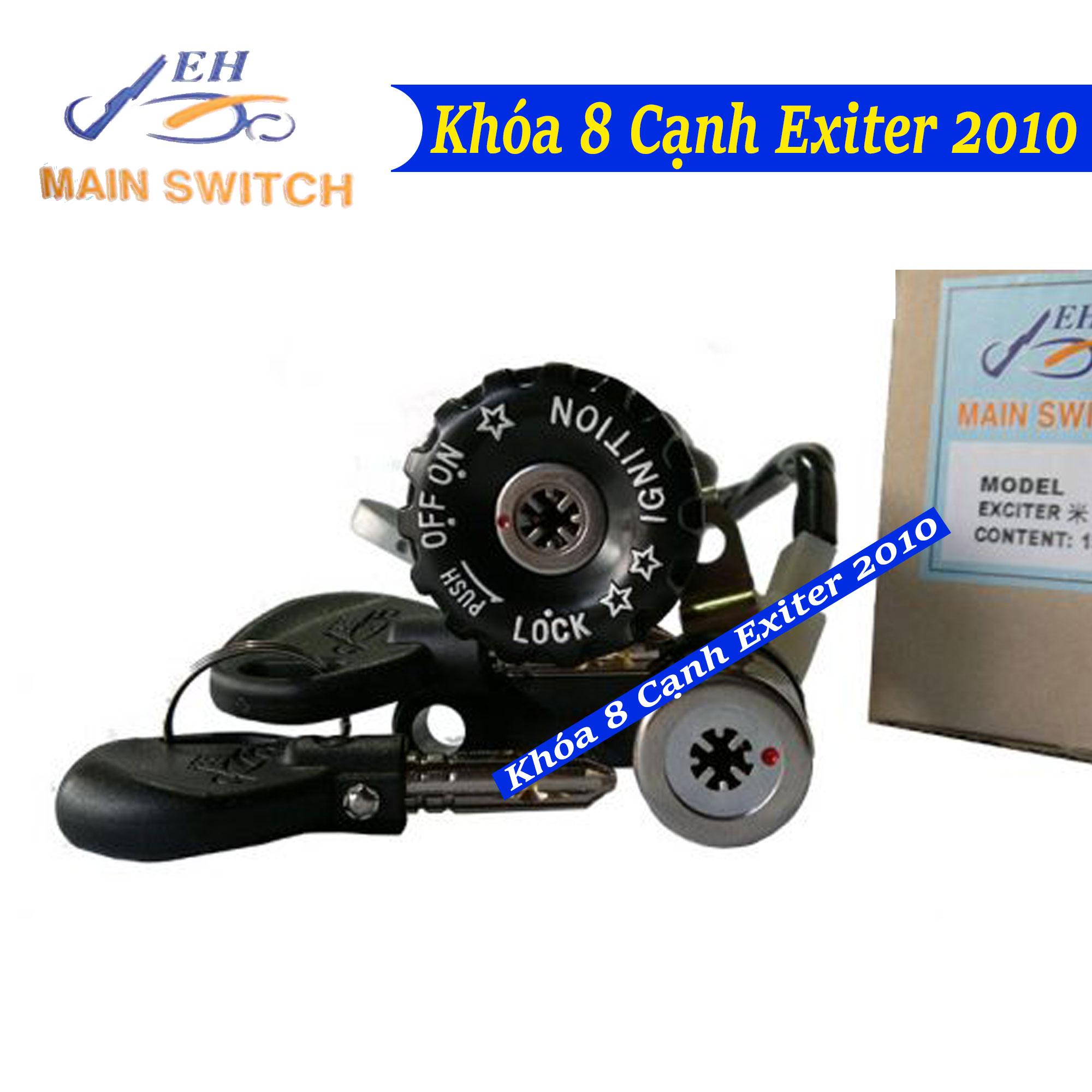[HCM]Ổ Khóa Chống Trộm 8 Cạnh Xe Exciter 2010