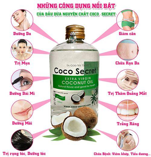 [HCM]Dầu dừa nguyên chất CocoSecret 1000ml (2 chai 500ml)