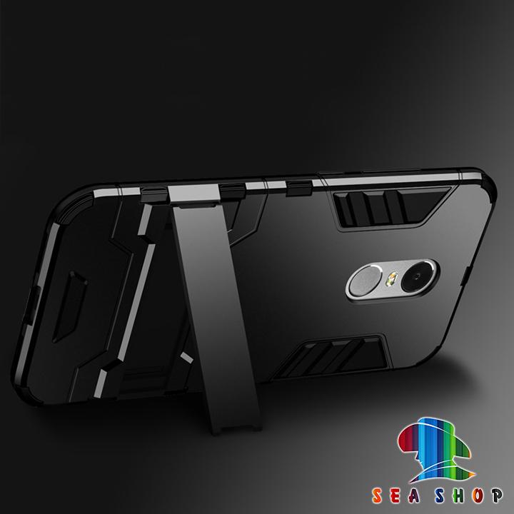 [TẶNG KÍNH CƯỜNG LỰC] Ốp lưng Xiaomi Redmi Note 4 iRon man chống sốc (đỏ)