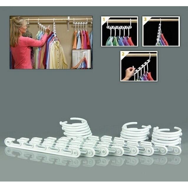 Bộ 8 móc treo quần áo thông minh