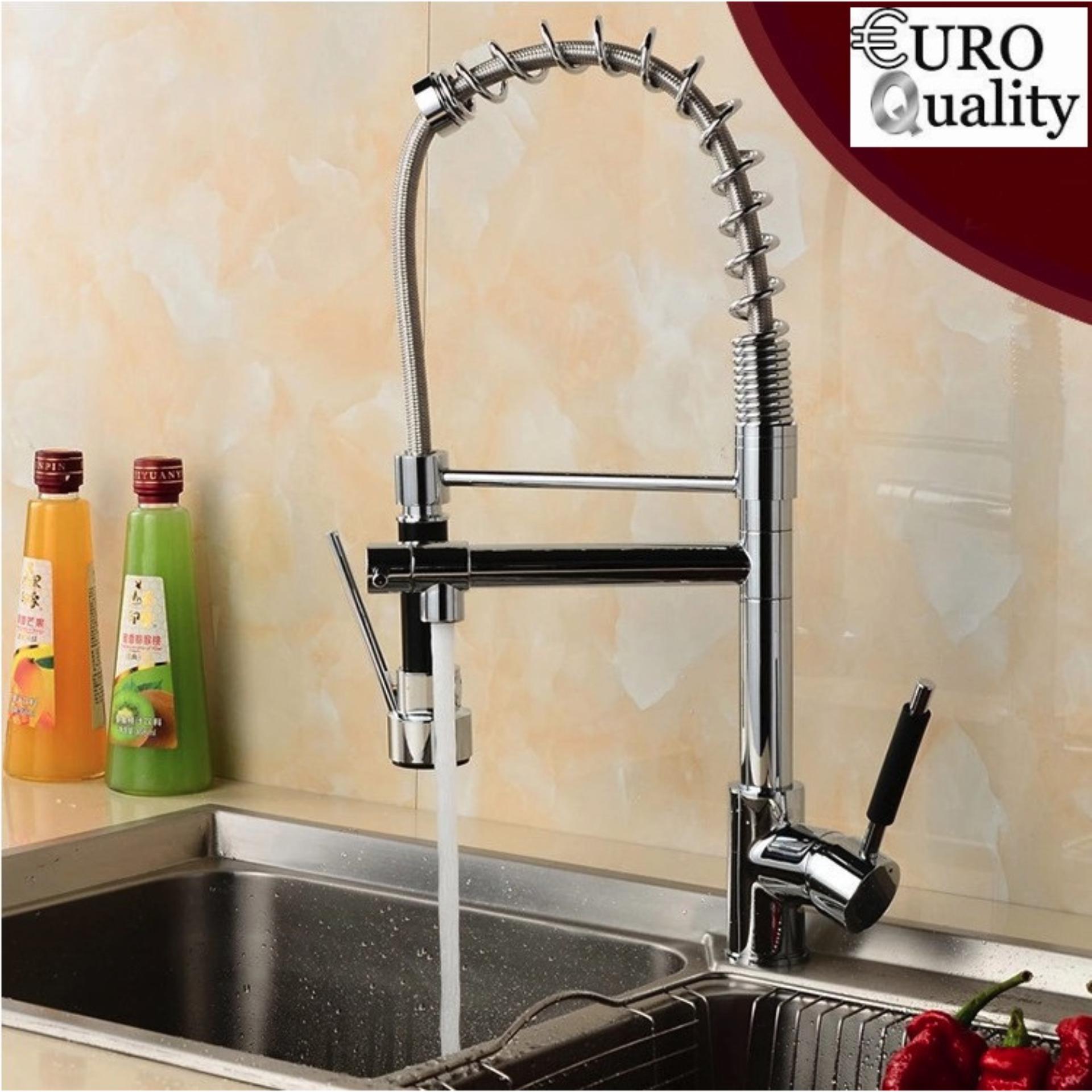 Smart1688 Vòi Lavabo đa năng Inox 304 nóng và lạnh Euro Quality đen