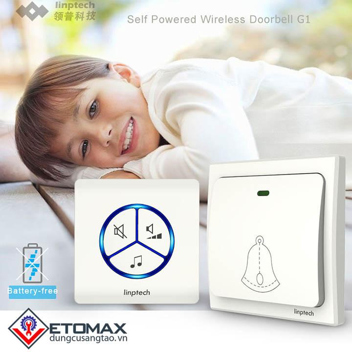 Chuông cửa không dây cao cấp Linptech G1(chuông đôi)