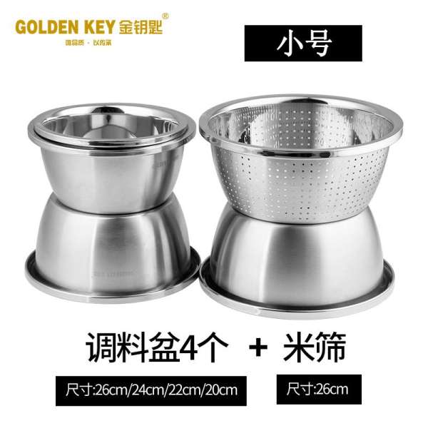 Chiếc Chìa Khóa Vàng Hình Tròn Dày Gia Vị Chậu Inox