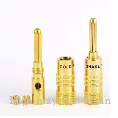 Jack loa Bắp chuối mạ đồng gold snake ( 2 cặp )