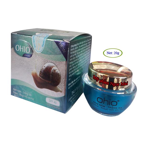 Kem Nám, Trắng da, Thâm, Phục hồi da hư OHIO ÔC SÊN NEWDAY - 20g