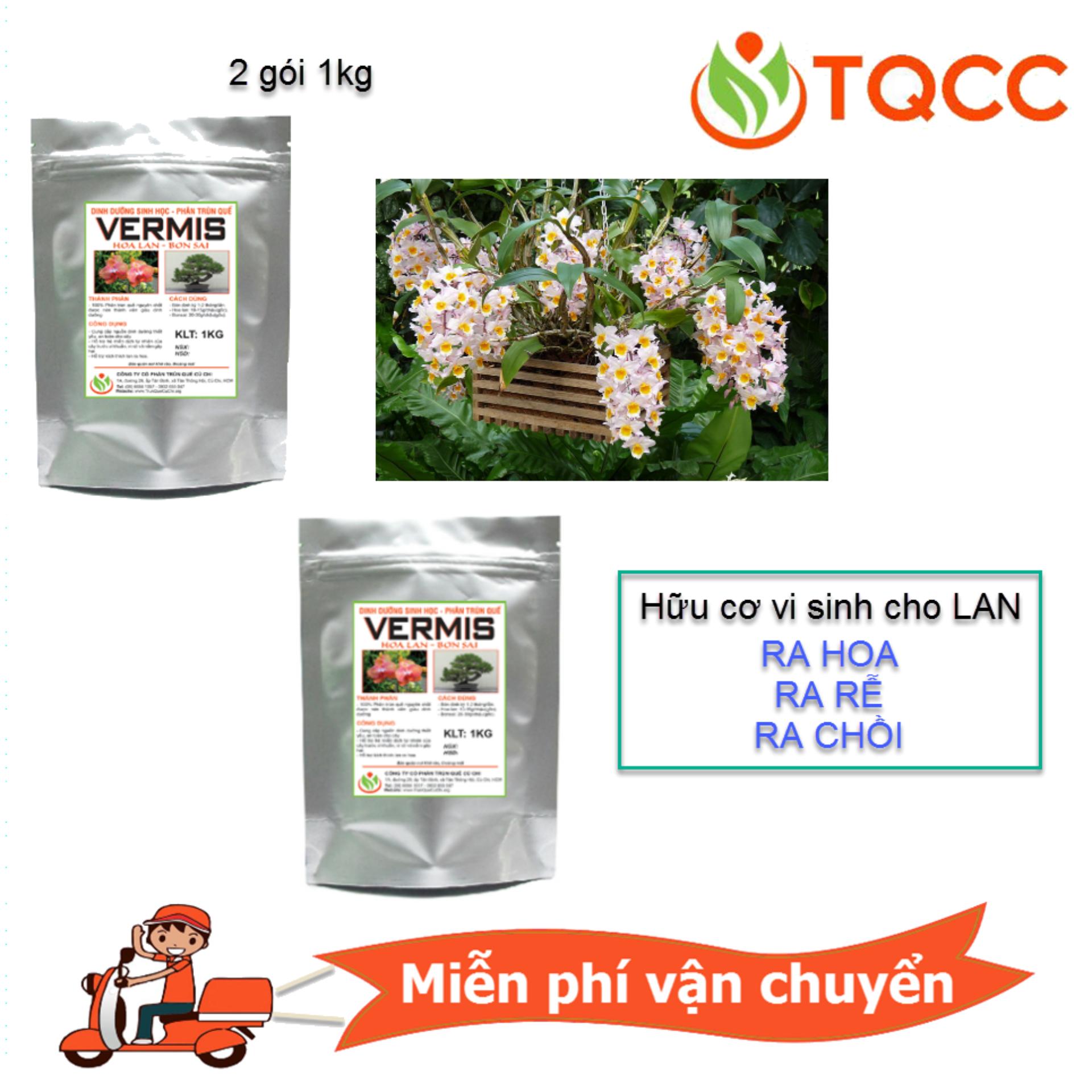 [HCM]Phân viên tan chậm cho hoa lan và bon sai (2 gói 1kg)