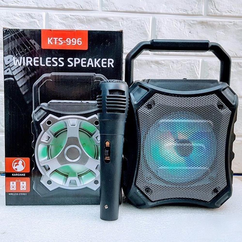 [BH 6 Tháng]LOA BLUETOOTH KARAOKE XÁCH TAY KTS 996 TẶNG KÈM MICRO